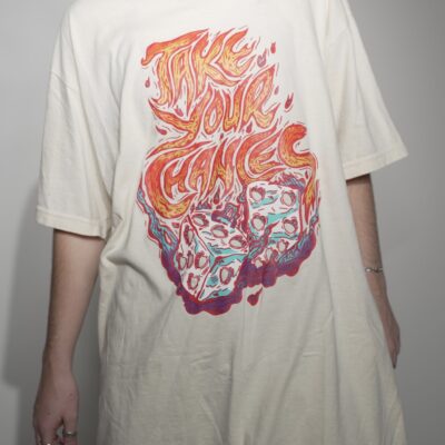 Take Your Chances Tee in Cream by I AM IMPERIAL